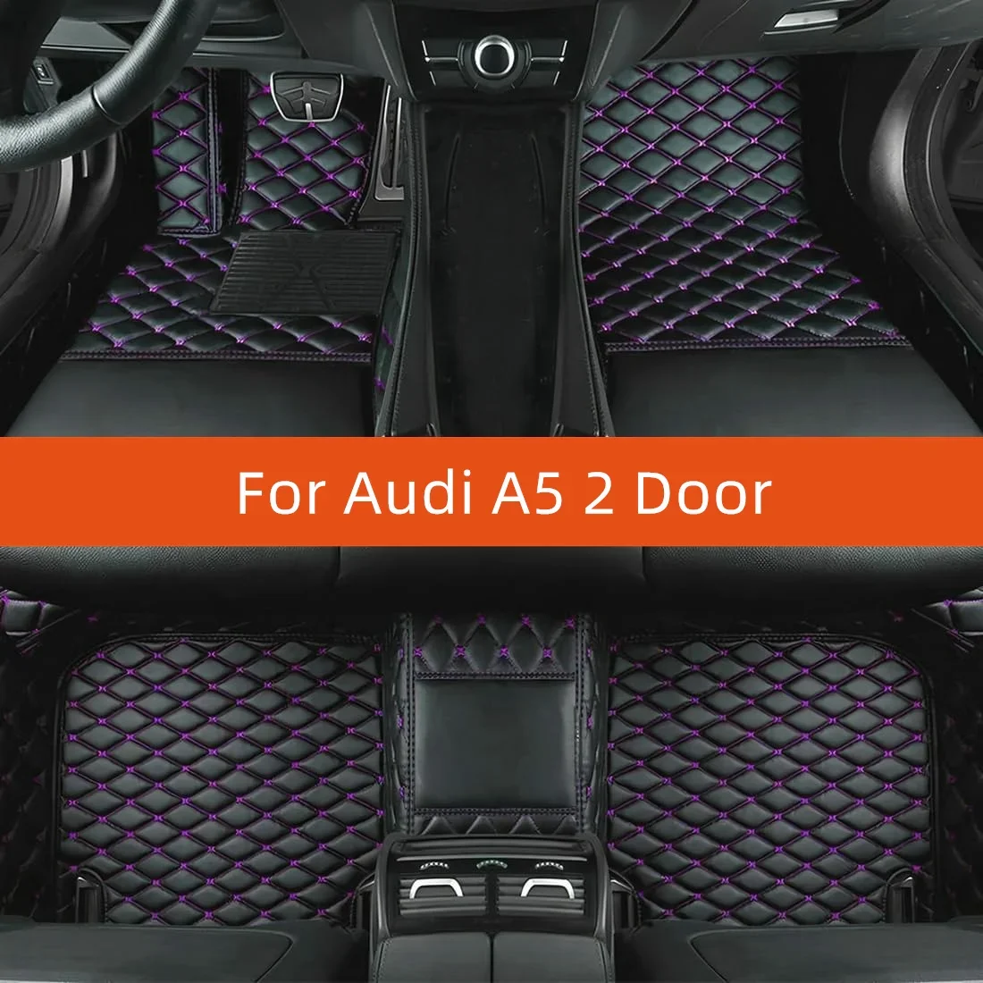 Custom Leather Car Floor Mat For Audi A5 2 Door 2020 2019 2018 2017 Car Mat Interior