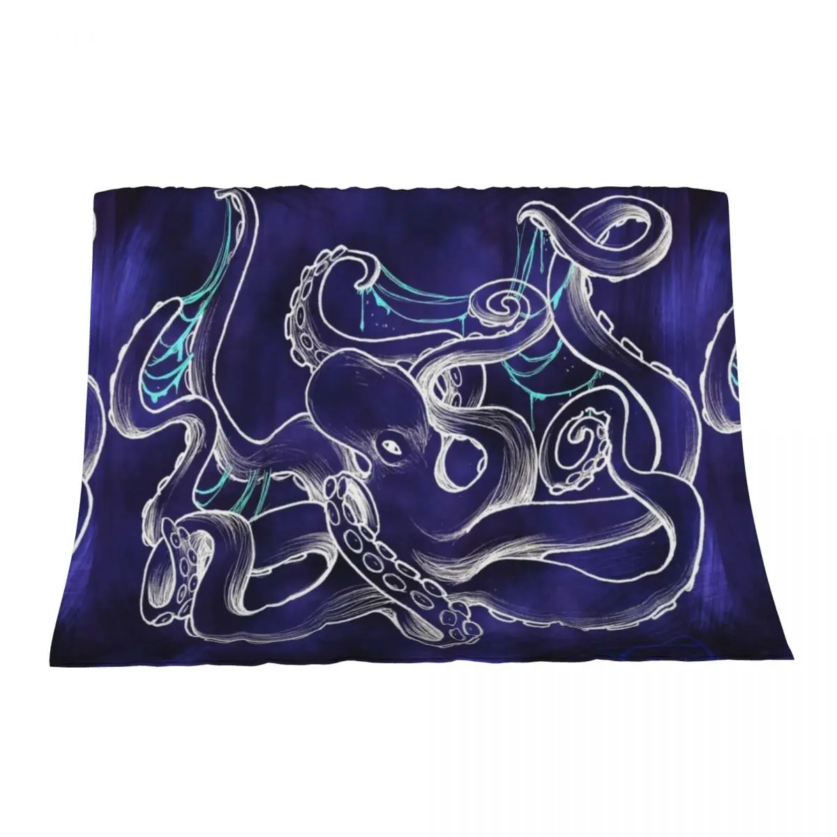 

purple octopus Throw Blanket Hairys Flannel wednesday For Baby Blankets