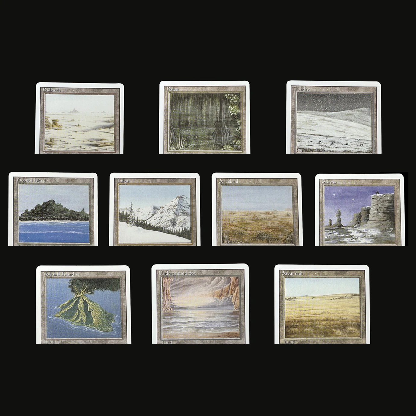 Dual Lands Revised Badlands Bayou Tropical Island Underground Sea TCG English Card Quality Board Trading Card Game