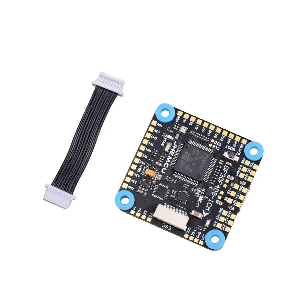 

JHEMCU GF30F405-ICM Baro OSD BalckBox 5V 10V Dual BEC F405 Flight Controller 3-8S 30X30mm for RC FPV Freestyle Drone Parts