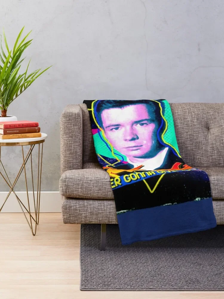 Rick Astley Throw Blanket Tourist Hairy Weighted Softest Blankets