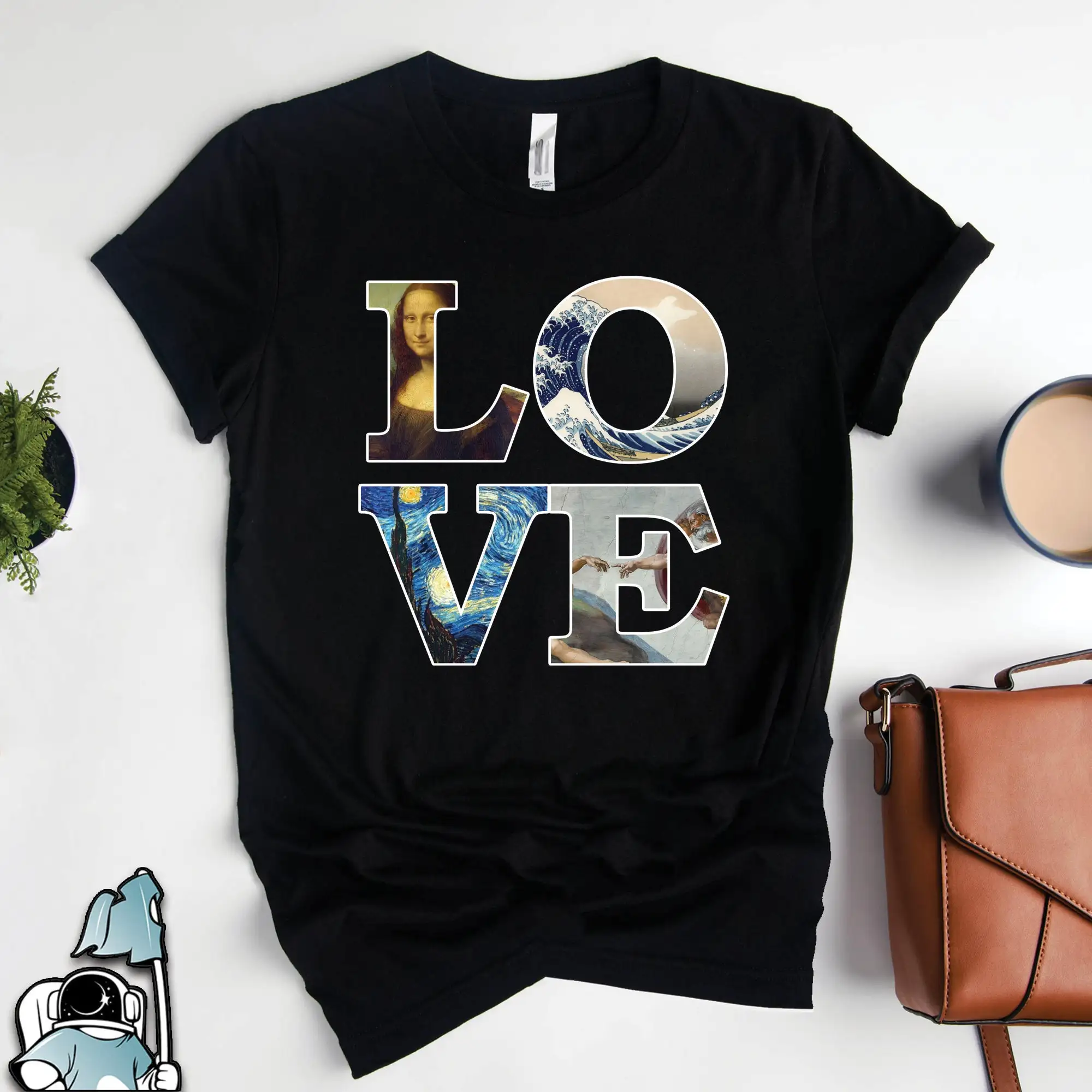 Love ArT T Shirt Famous Works of History Teacher Museum s