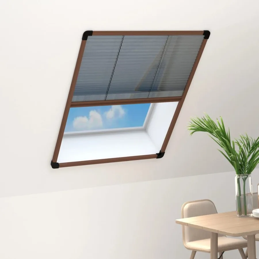 

Window Screen Brown frame with black mesh