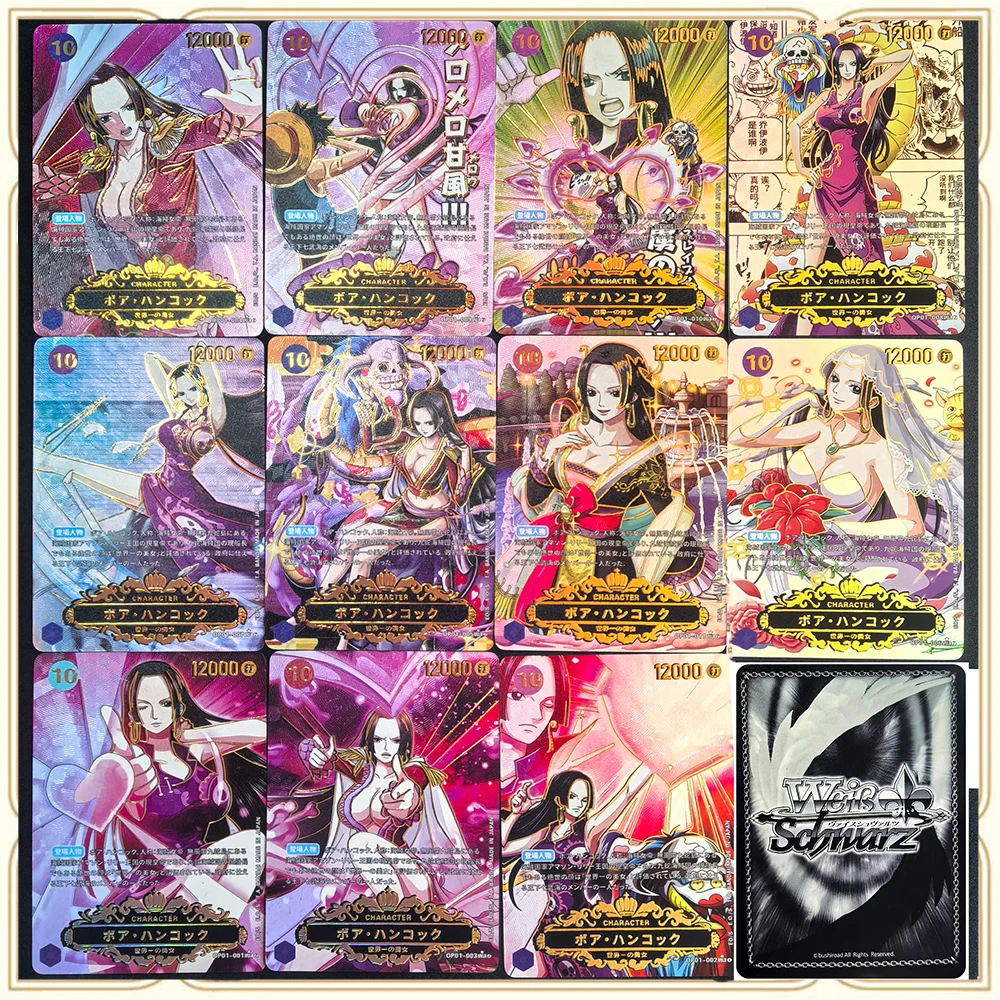 

11 шт., аниме One Piece, сделай сам, ACG, коллекционные карты, игры для мальчиков, игрушки, подарки на Рождество, день рождения, Боа Хэнкок, чемпион конкурса, Премиум-вспышка