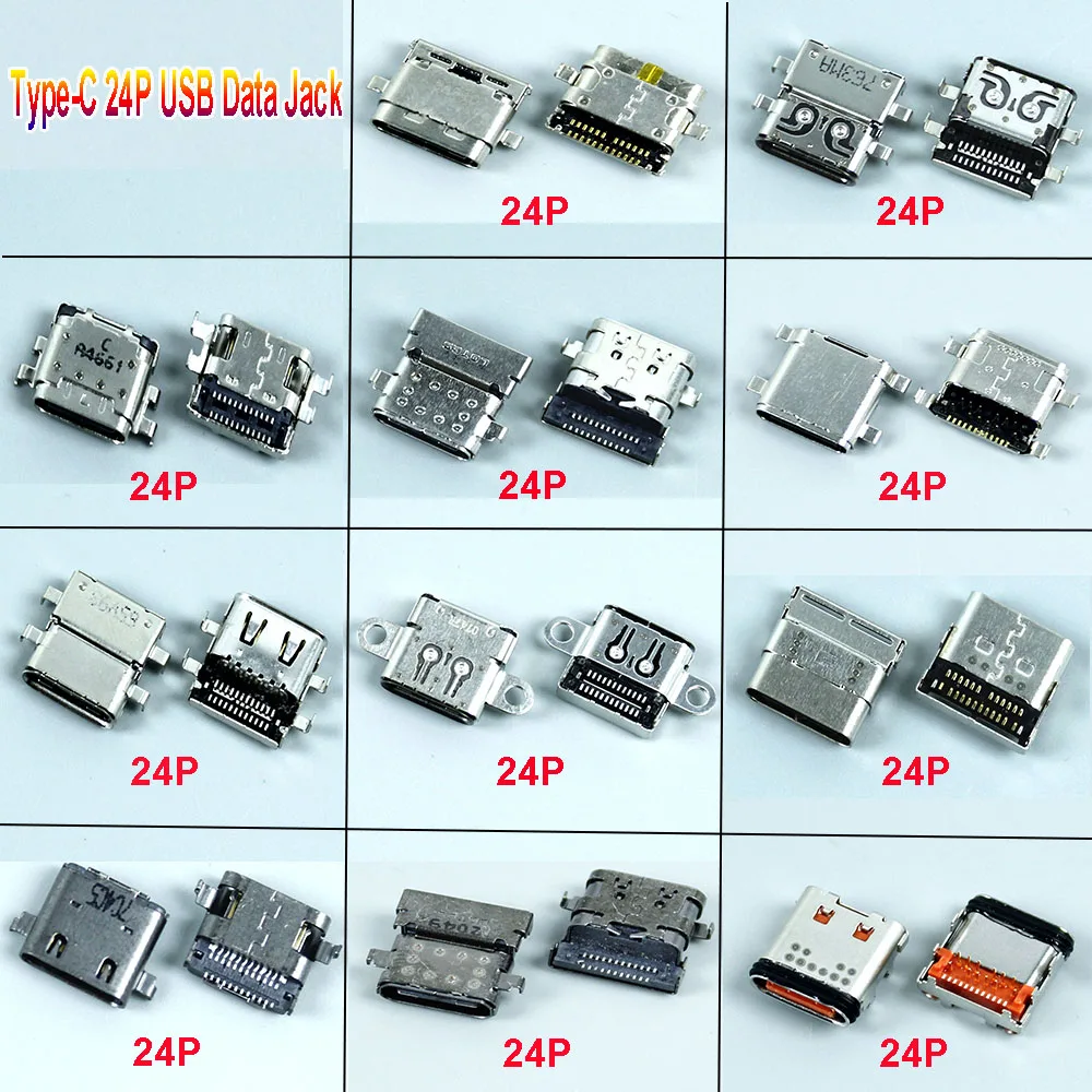 

1PCS USB 3.1 Interface Type-C 24 Pin Female Power Socket Charging Connector Port 24P USB-C Data Jack