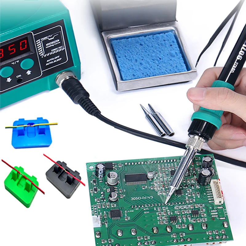 Professionelle Federlötklemme – rutschfeste Leiterplattenschweißvorrichtung für die Reparatur von Telefon-/Elektronik, Heimverkabelung und Installation im Freien
