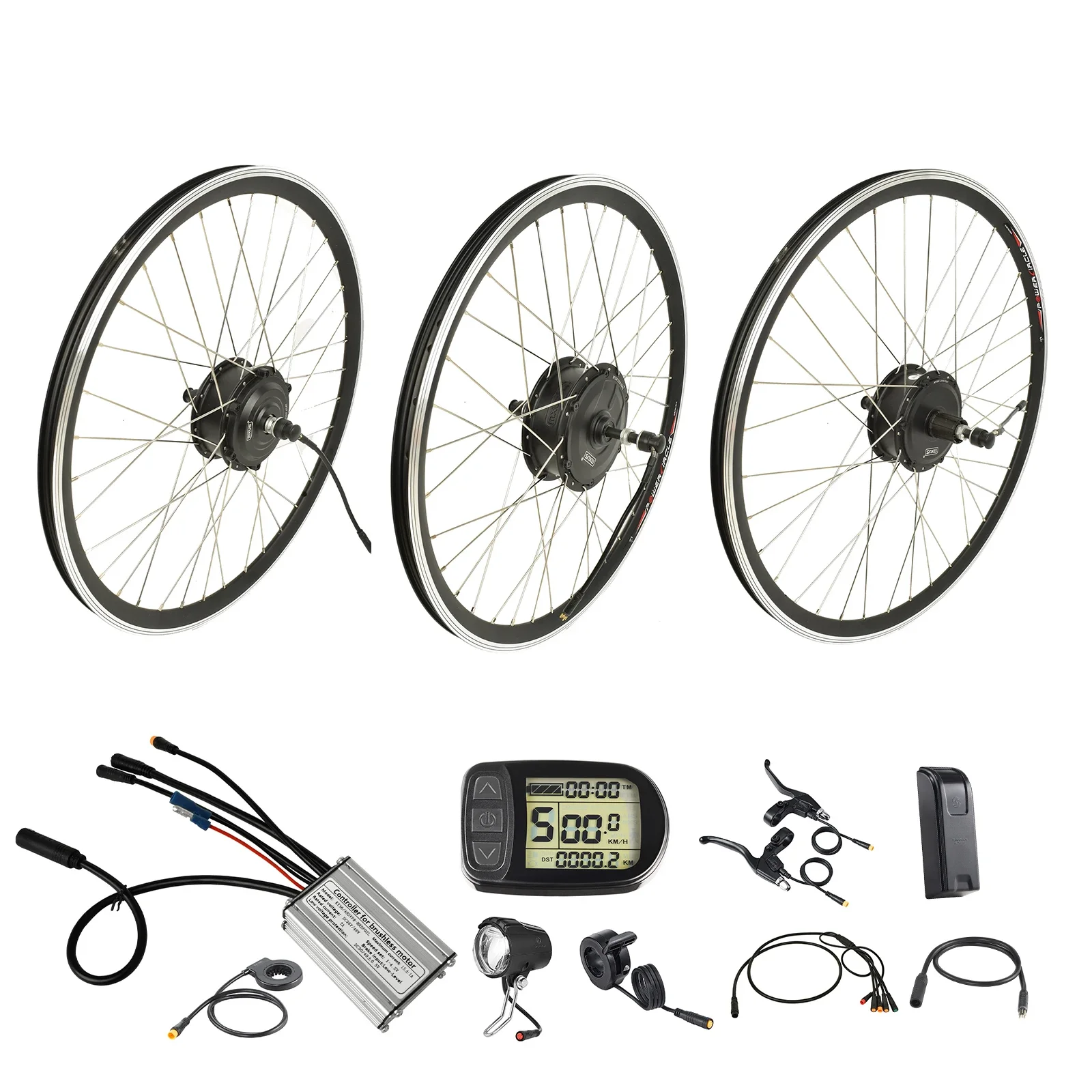 MXUS Kit di conversione bici elettrica Motore del mozzo ruota 36V 48V 1000W 500W 250W 26 28 700C Motore di trazione anteriore posteriore Kit eBike XF07 XF08