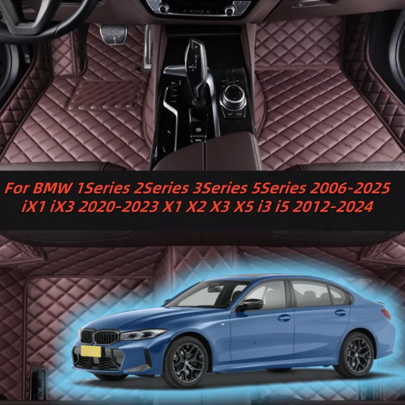 

Car Floor Mats Custom Leather For BMW 1Series 2Series 3Series 5Series 2006-2025 IX1 IX3 2020-2023 X1 X2 X3 X5 I3 I5 2012-2024