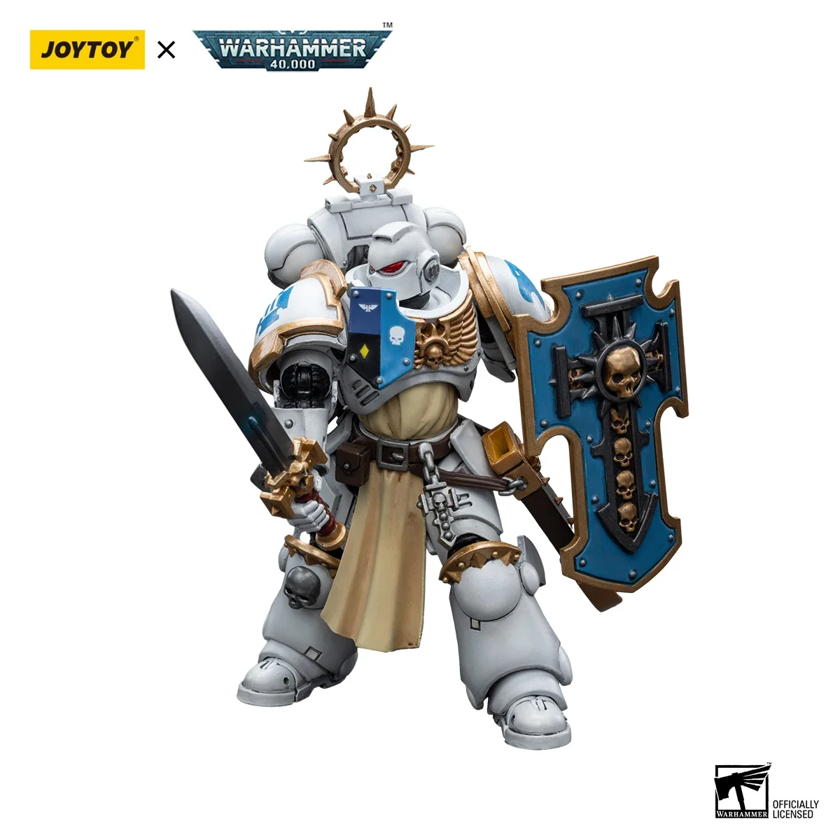 JOYTOY-figuras de acción de Warhammer, modelo militar de Anime veterano de Bladeguard, 40K, 1/18, blanco, regalos de colección