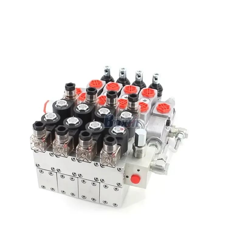 Hot! Customizable 4 Spool Electro-hydraulic Sectional Valve SD8-PG2