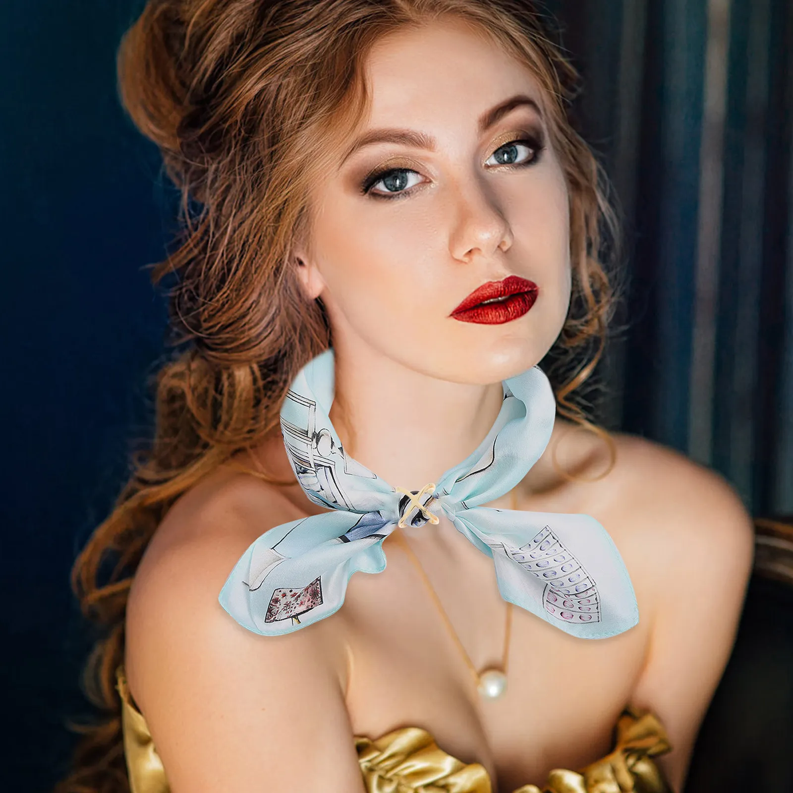 

3Pcs Scarf Ring Clips Metal Cardigan Buckles Decorative X-Shaped Scarf Pins for Women Shawl Holder Cardigan Clip