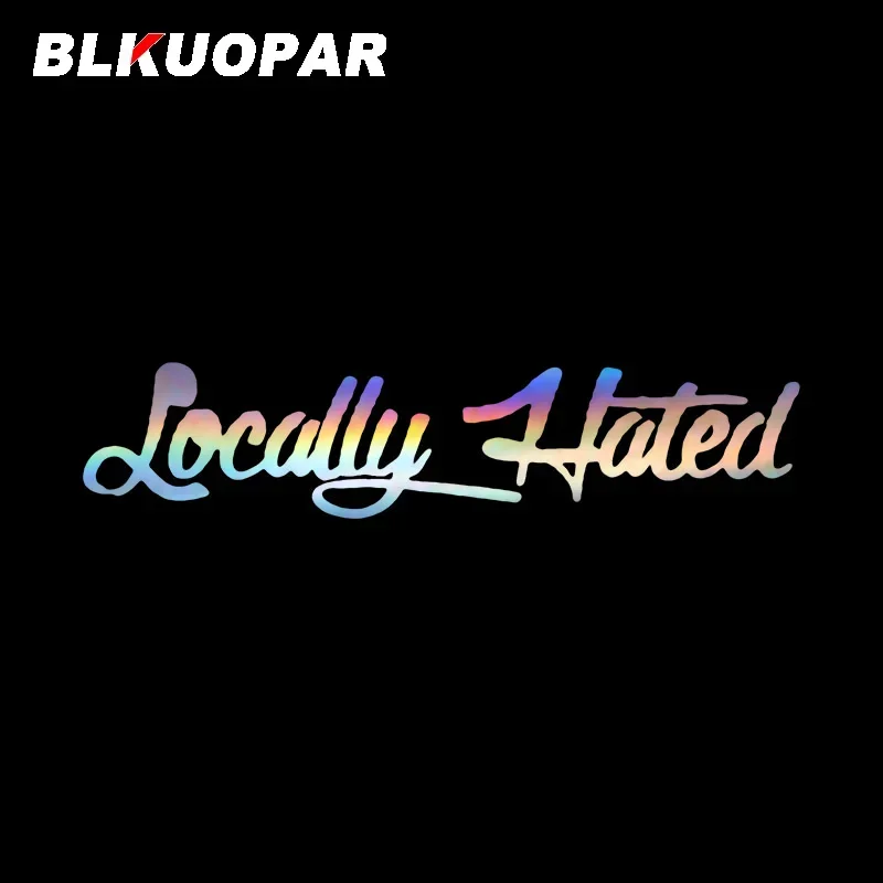 BLKUOPAR ملصقات السيارات الكراهية محلية JDM الفينيل يموت قطع شخصية الليزر مقاومة للخدش الكمبيوتر المحمول الثلاجة الرسومات سيارة التسمية