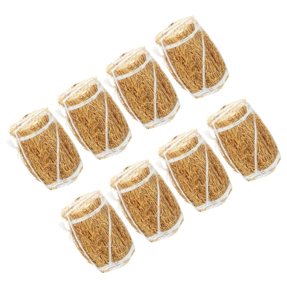 

8Pcs Mini Bale Grass Bundle Realistic Micro Bale Ornament Mini House Decor Pretend Play Accessory Dollhouse Decoration Layout