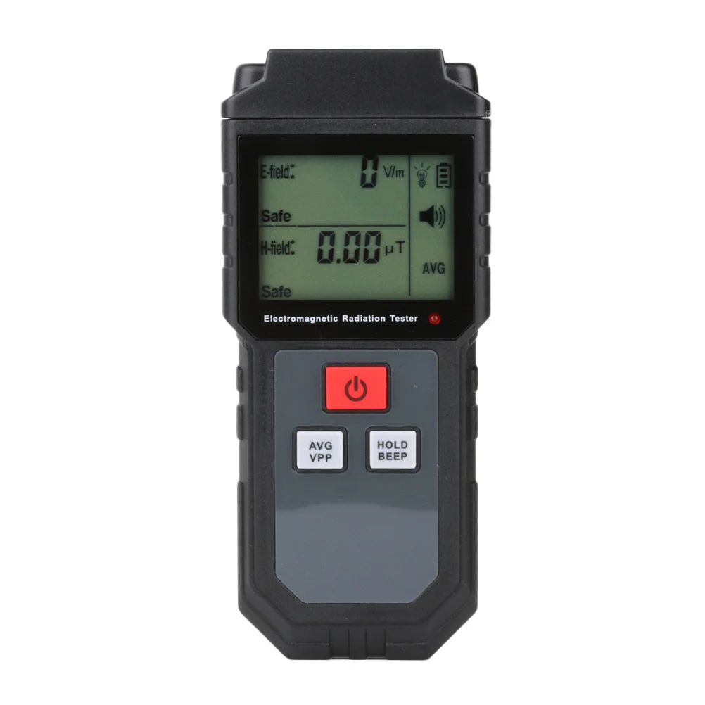 

Electromagnetic Radiation Emf Meter LCD Display Slip Design Sound Light Alarm Radiation
