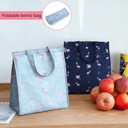 2023 Fashion Cooler Lunch Box Portable Insulated Canvas Lunch Bag Thermal Food Picnic Tote Cooler Bag Lunch Bags for Women Kids