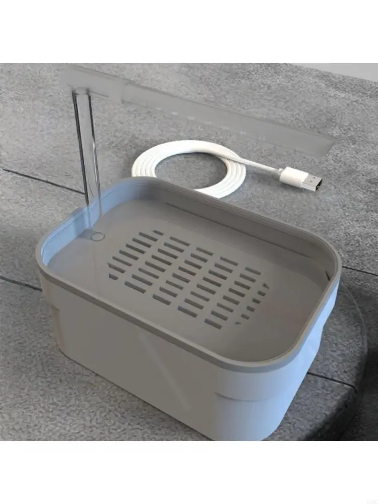 Hygienic stable Current USB Operated Washing Tub For Medium Big Birds J0MC