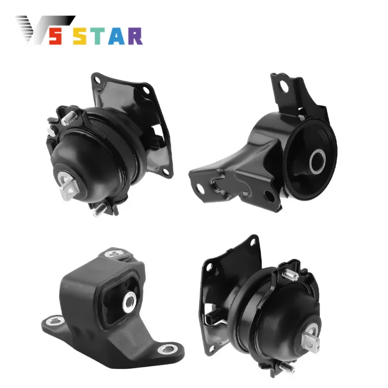 

50850STXA04 50850TK8A01 50810SH5A63 50810TK8A01 4Pcs Motor & Trans Mount Black For 2011-2017 Honda Odyssey 3.5L V6