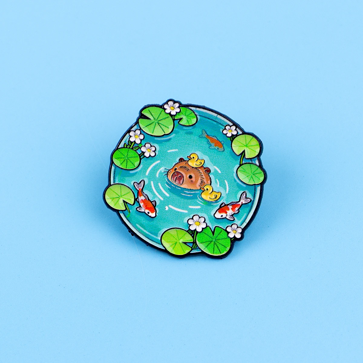 Cute Otter Enamel Pin Cartoon Capybara Badges on Backpack Women's Brooches Hat Lapel Pins Cosplay Accessories  Gifts