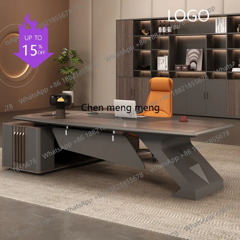 

K178 Boss desk chair combination paint leadership office furniture simple modern president manager table