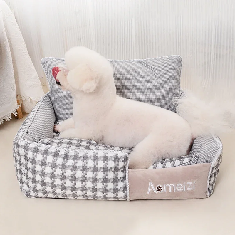 Large House Indoor Bed Pet Dog Mat Kennel Supplies Sofa Sleeping MatCushion Dog Accessories Panier Chien Bedding for Dogs