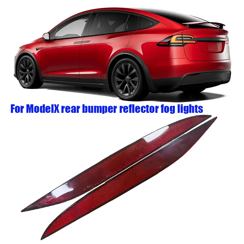 Car Rear Bumper Brake Light SHell For Tesla Model X 2015 2016 2017 2018 2019 2020 2021 Tail Turn Signal Reflector Fog Lamp Cover 