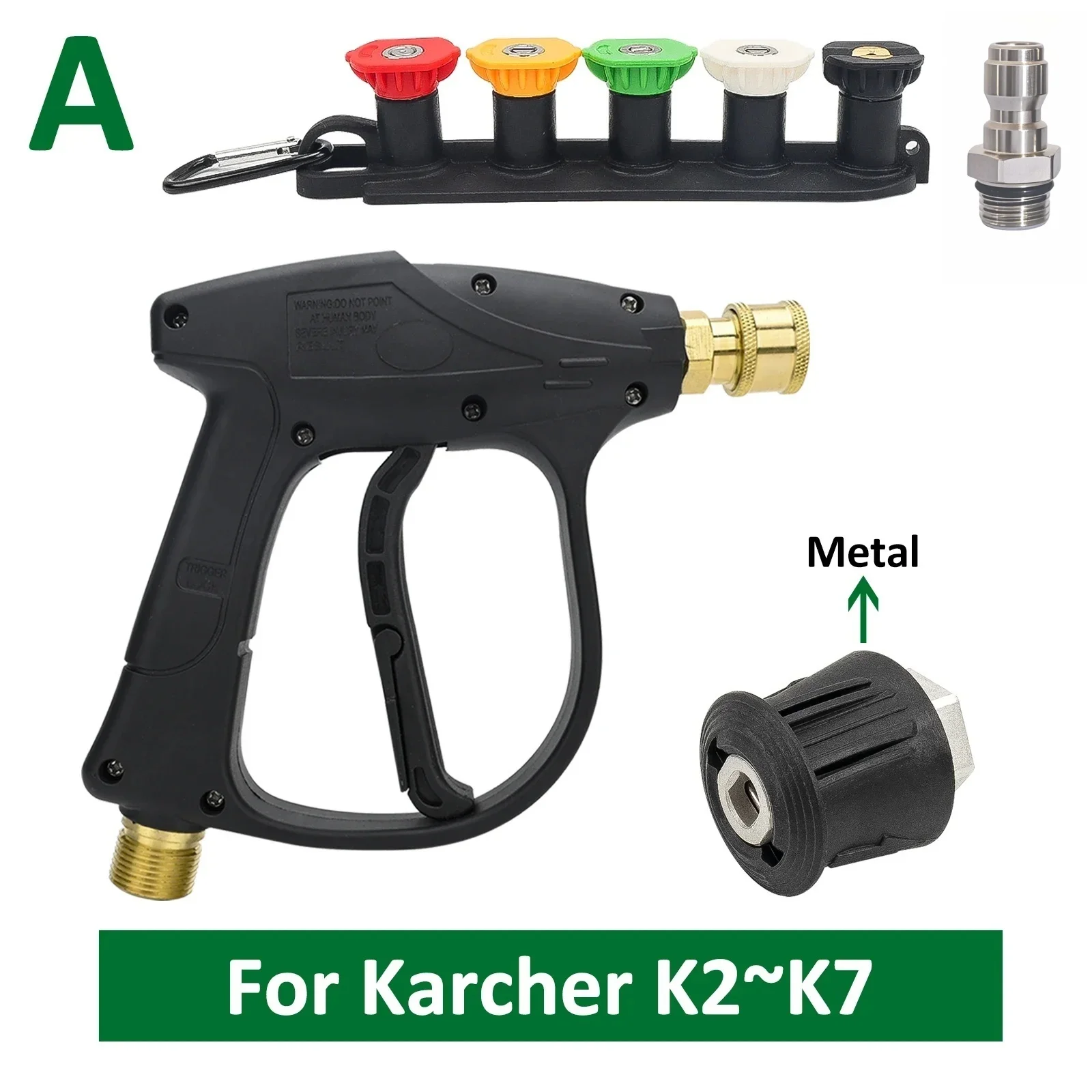 Hogedrukreiniger voor Car Cleaning Water Karcher Gun Quick Connector Slang Auto Nilfisk Parkside Bocsh Koolzuurhoudende Nozzles Reel Otto