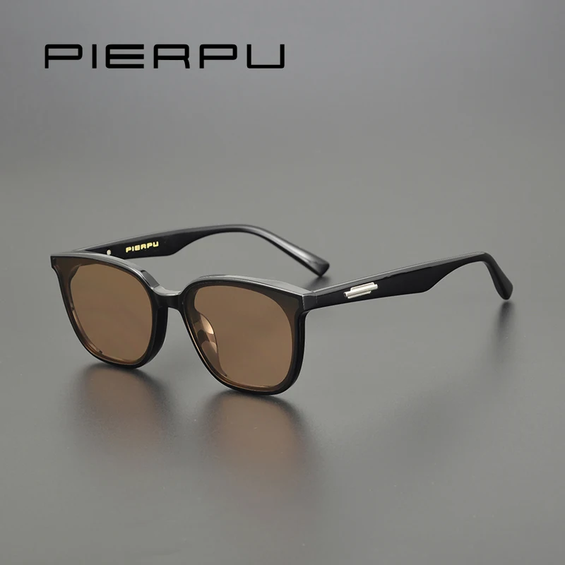 

2024 Fashion Sunglasses Women Men Acetate Frame Luxury Designer Black Driving Polarized SunGlasses UV400 Female Lady Shades