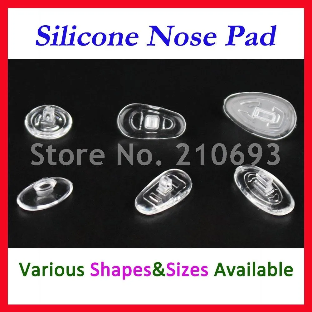 2000pcs Screw in Type Optical accessory Silicone nose pads various types sizes optional glasses nose pad eyeglasses repair part