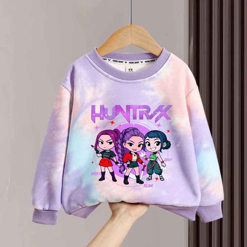 

KPop Demon Hunter Children's Colorful Hoodie Fashion Anime Pattern Hoodie Autumn Winter Soft Comfortable Top Children's Gift
