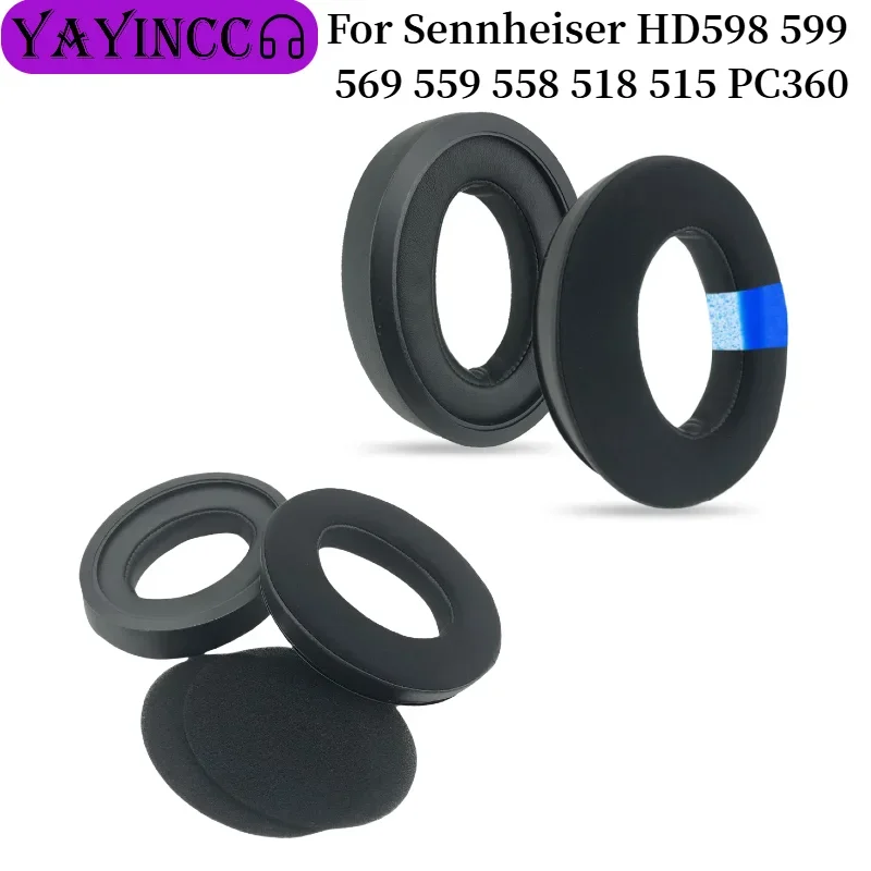

Soft Foam Ice gel Earpads Compatible For Sennheiser HD598 599 569 559 558 518 515 PC360 Headset Earmuff Earphone Sleeve