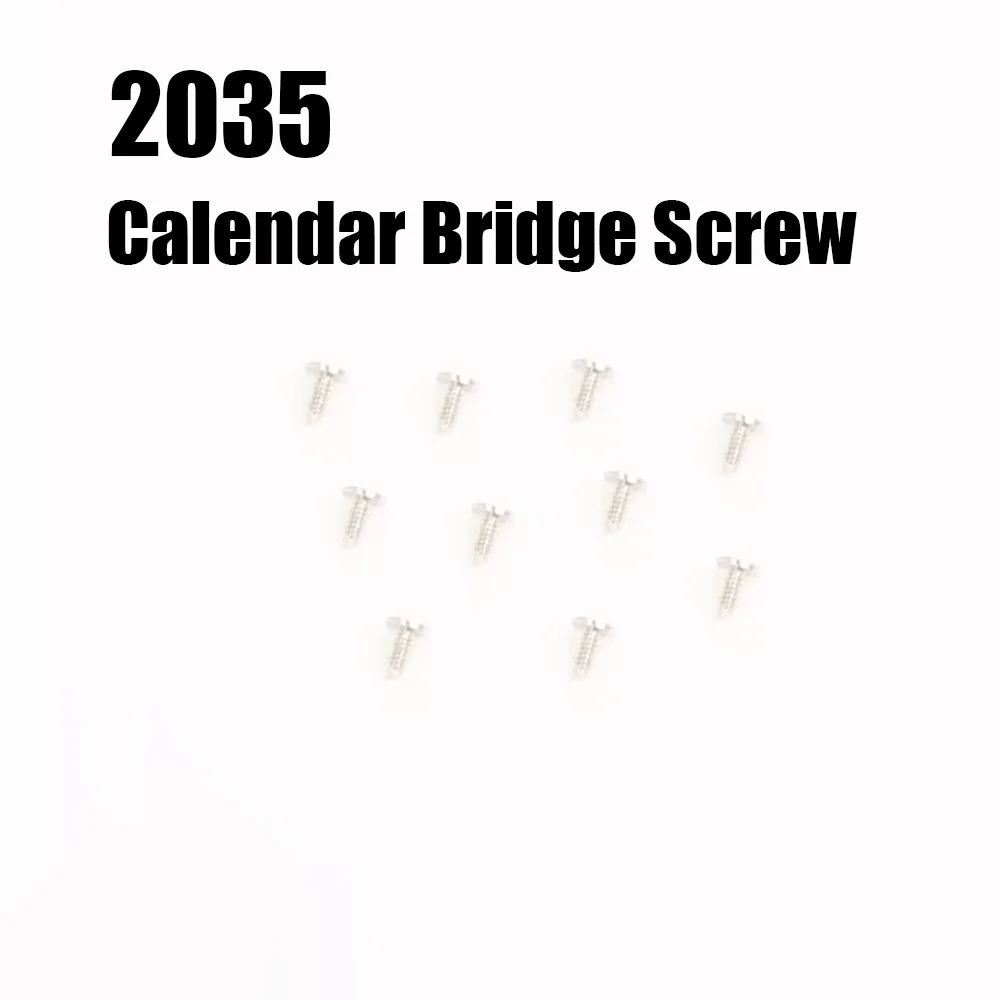 

Аксессуары для часов, запчасти для часов, подходят для кварцевого механизма 2035, календарный фиксатор, винты, 10 шт.