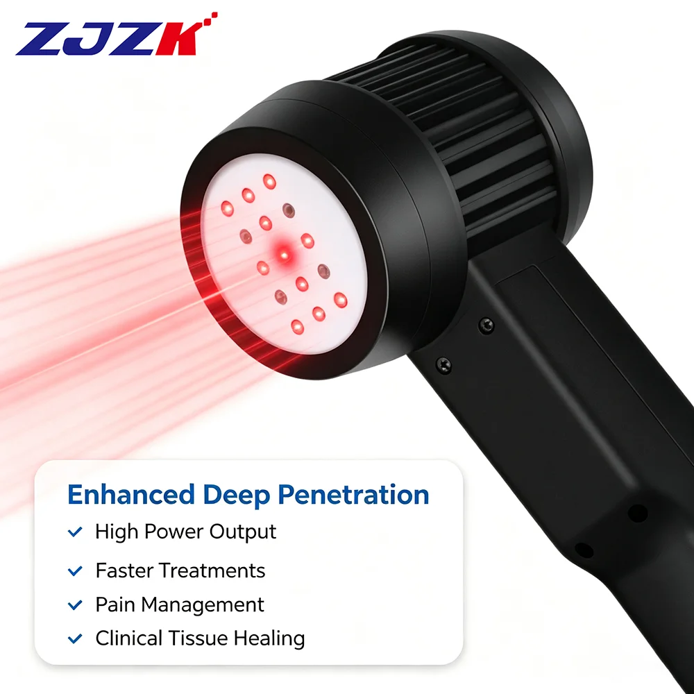 ZJZK 105W Medical Grade Super Pulse 905nm Class 4 Laser Therapy for Human Horse Osteoarthritis Neuropathic Pain Inflammation