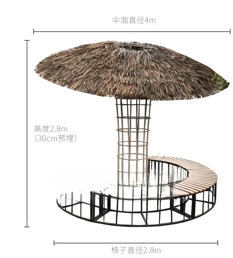 Advertising big tent umbrella agritainment shade canopy, barbecue to cool off, shed pavilion