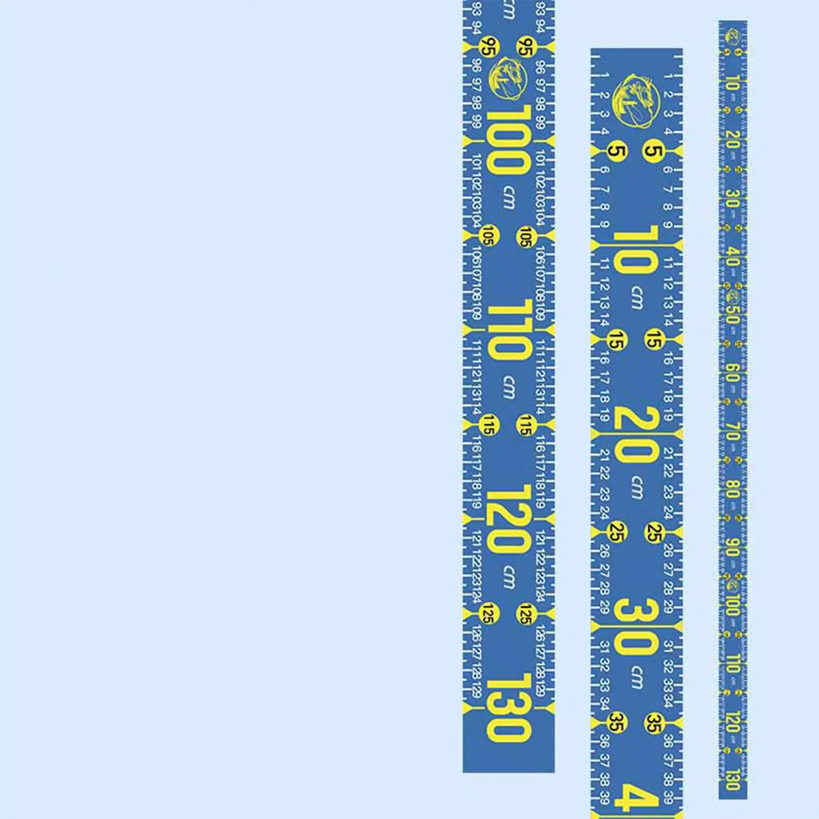 Foldable Fish Measurement Sticker High Density Scale Self Adhesive PVC Ruler for Fishing Boats Yachts