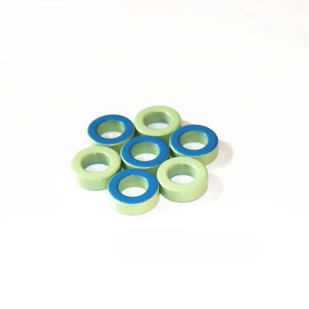T94-52 Iron Ferrite Toroid Cores 24*14*8mmFor Inductors Iron powder Core  Blue Green Ring  24mm x 14mm x 8mm