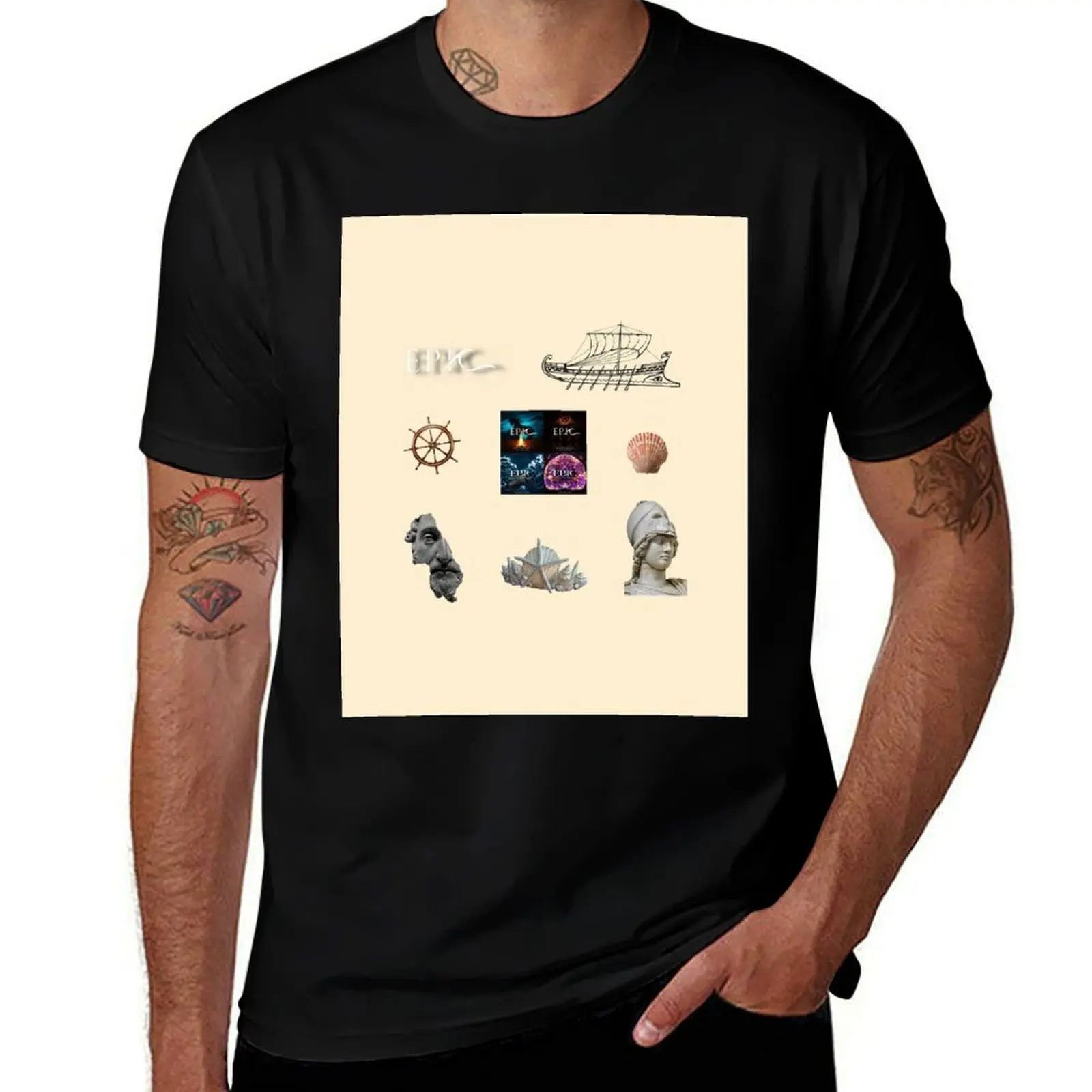 

Epic the musical sticker pack T-Shirt customizeds oversized anime figures mens t shirts pack