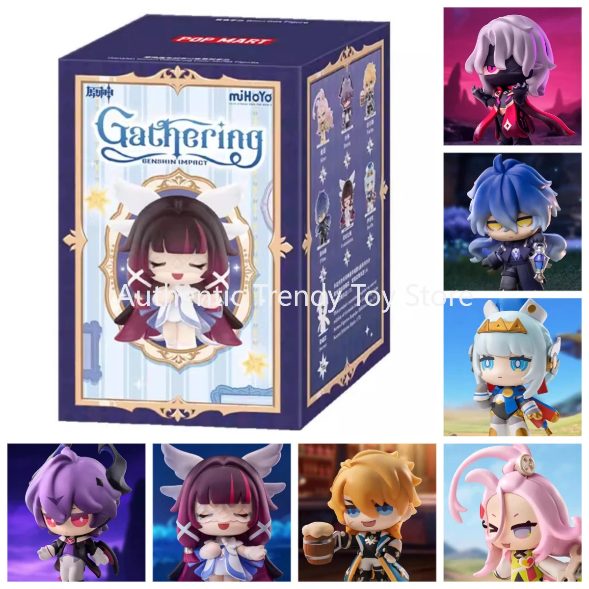 POPMART Genshin Impact Gathering Q Edition Series Blind Box Trendy