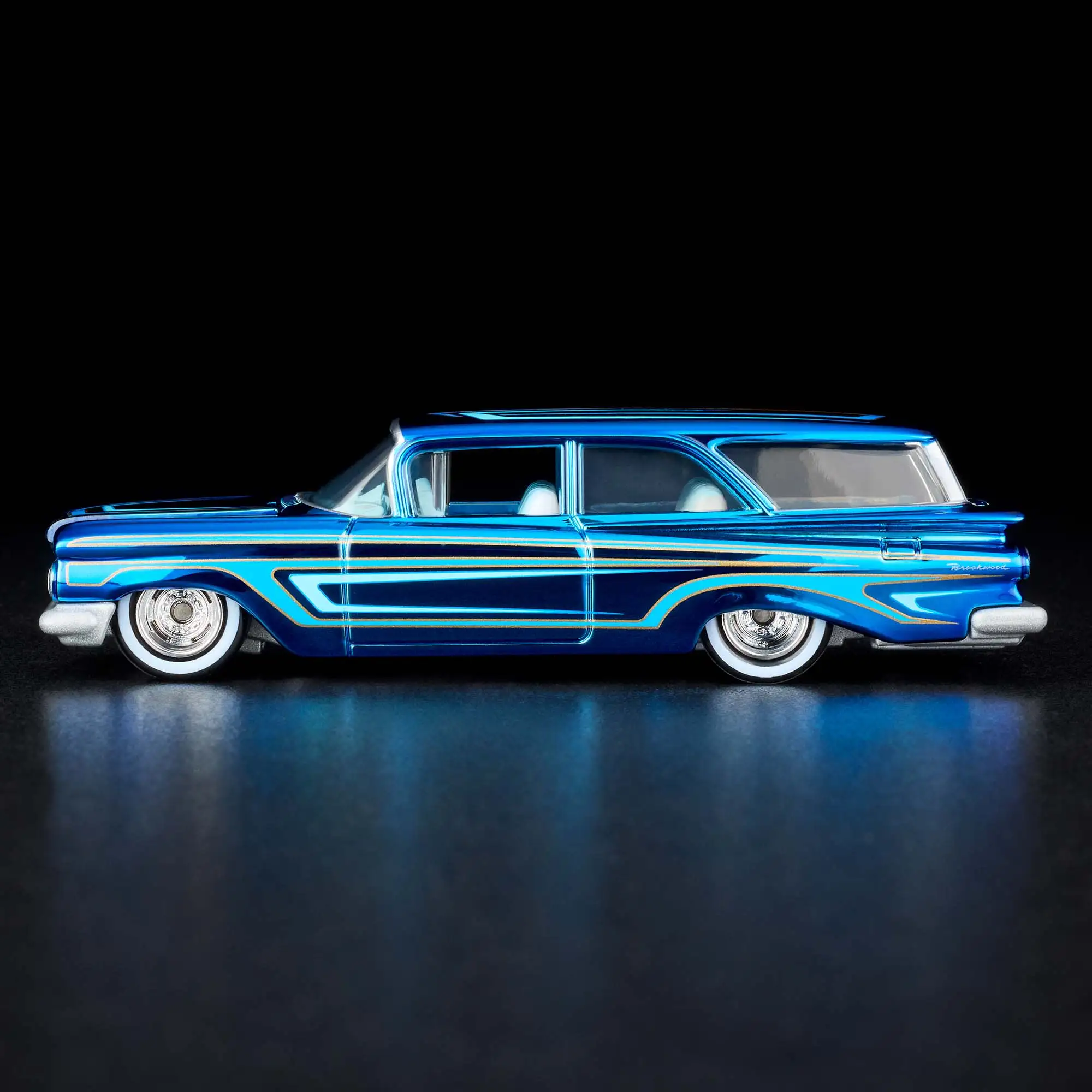 Hot Wheels Collectors RLC Exclusive 1959 Chevrolet Brookwood Ice Blue Scale 1:64 รถDiecast
