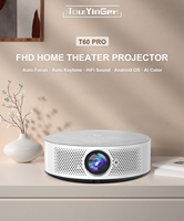Touyinger T60 pro Auto Focus Full HD 30000Lumens 1080P Projector for 4K  5G WiFi  Home Theater Cinema Beamer