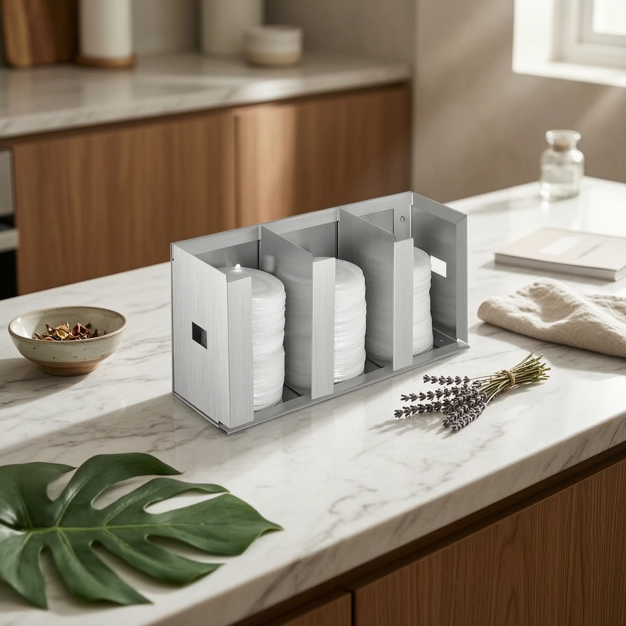 Lid Storage Rack with Base Tray Adjustable Organizador De Tapas Para Vaso Organizador De Tapas Para Gabinete Ajustable
