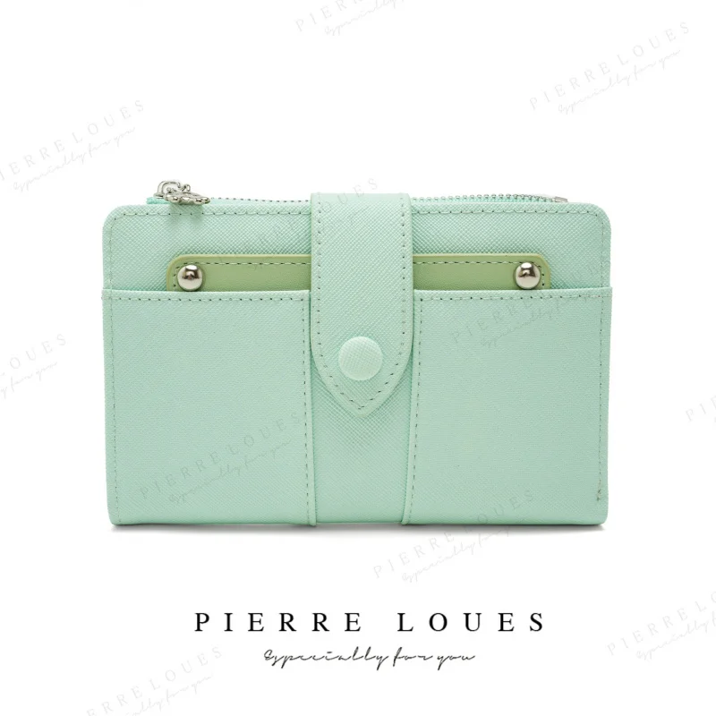 محفظة نسائية أوروبية أمريكية كلاسيكية بتصميم Ins بسيط ومتعدد الوظائف ومحفظة للعملات المعدنية بسعة كبيرة ومحفظة بفتحة متعددة للبطاقات #6
