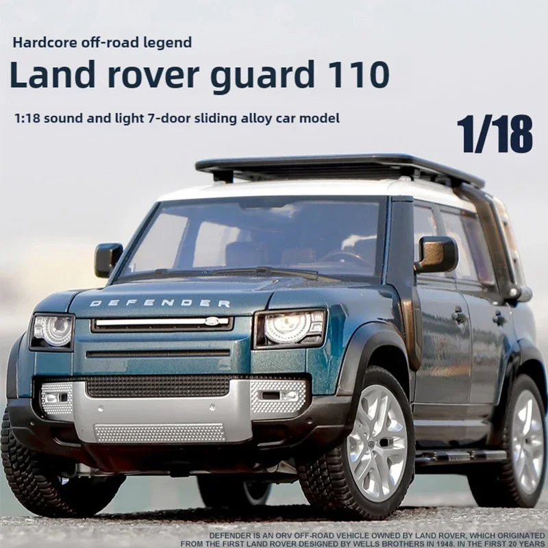 

[CubeFun] 1:18 Land Rover Guard 110, модель автомобиля из сплава со звуком и светом, украшения для транспортных средств, игрушки для детей, подарки