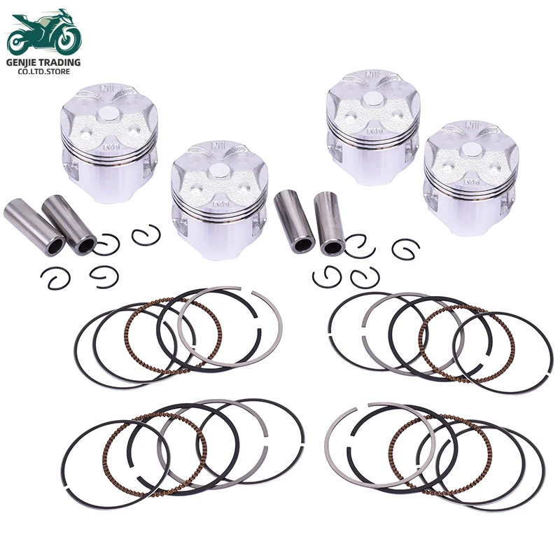 

4set 48.5mm 48.75mm 49mm 49.25mm 49.5mm STD +100 +25 +50 +75 0.25 Motorcycle Pison Rings For Honda CBR250 MC19 KY1 1988 1989