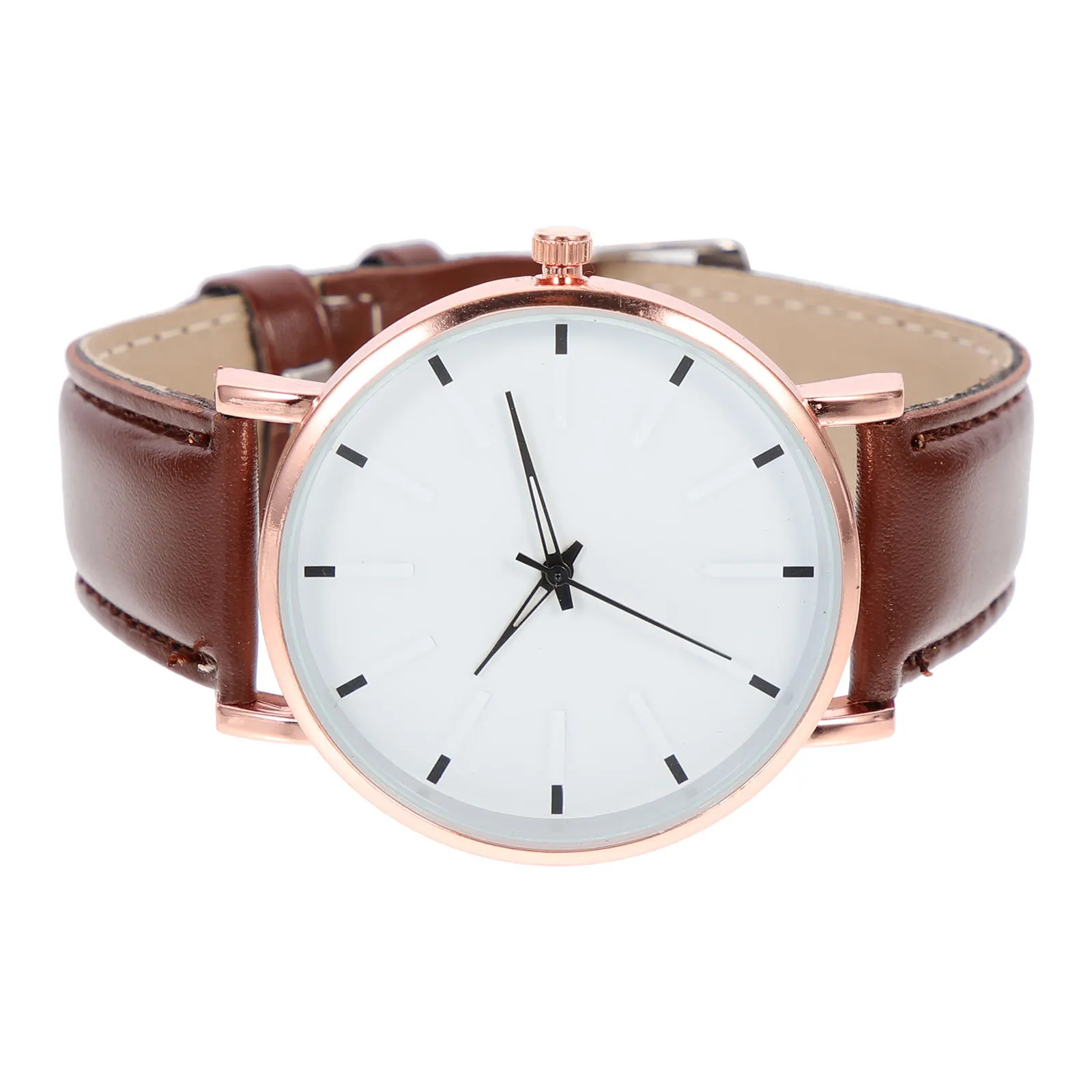 นาฬิกาข้อมือควอตซ์ผู้ชาย สายบาง สไตล์ลำลอง ธุรกิจ สายปรับได้ สวมใส่สบาย ของขวัญสำหรับผู้ชาย