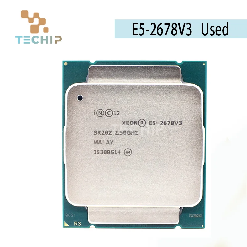 100% Original  Xeon E5 2678 V3 2678V3 2.5GHz 12Core 120W LGA 2011-3 SR20Z Processor cpu