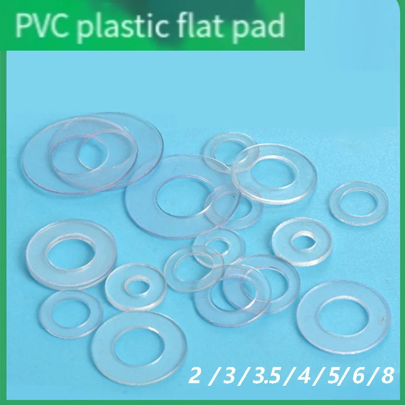 

Soft/Hard Plastic Pvc Flat Washer 2/3/3.5/4/5/6/8 Plain Gasket Size(Inner* Outer * Thickness) Silicone Avirulent Insipidity