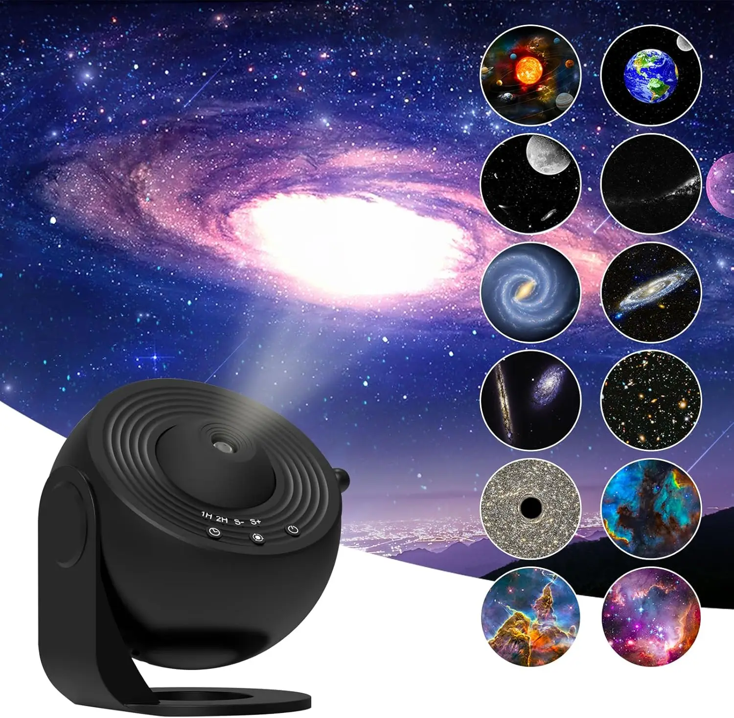 

Galaxy Projector Night Light Planetarium Projector 360° Rotate Starry Sky Projector For Bedroom Valentines Day Gift Wedding Deco