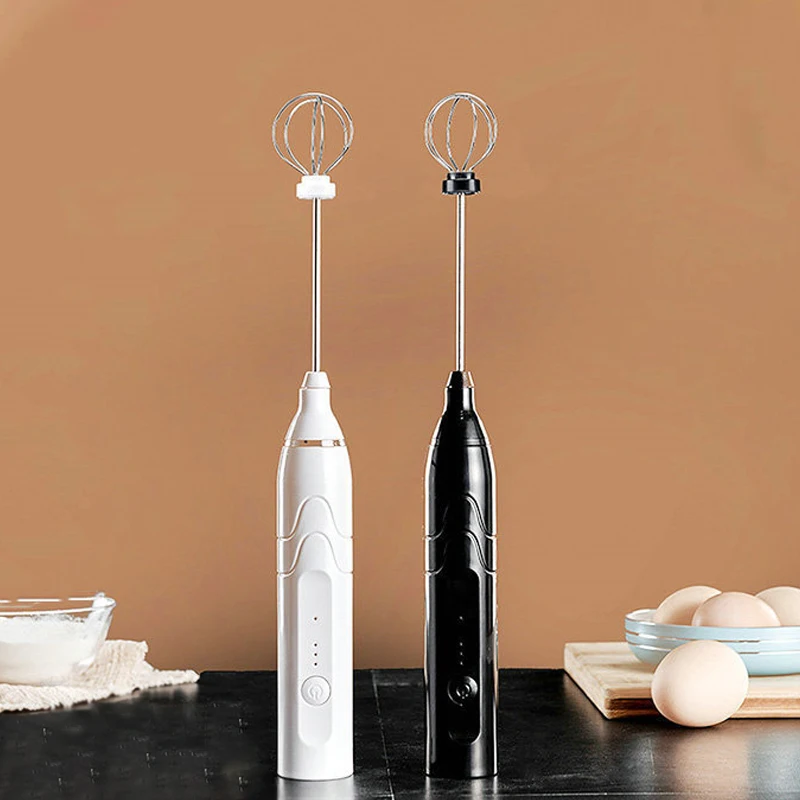 Espumador de leche eléctrico portátil, máquina de espuma recargable, Espumador de mano, mezclador de bebidas de alta velocidad, varita de espuma de café