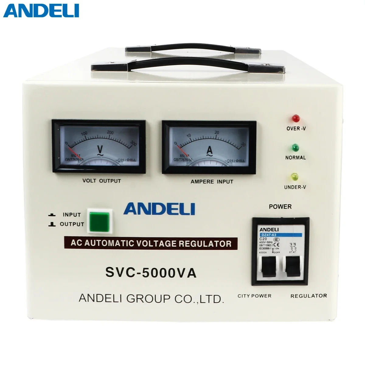 electric voltage ac stabilizer SVC-5000VA 5KW ANDELI