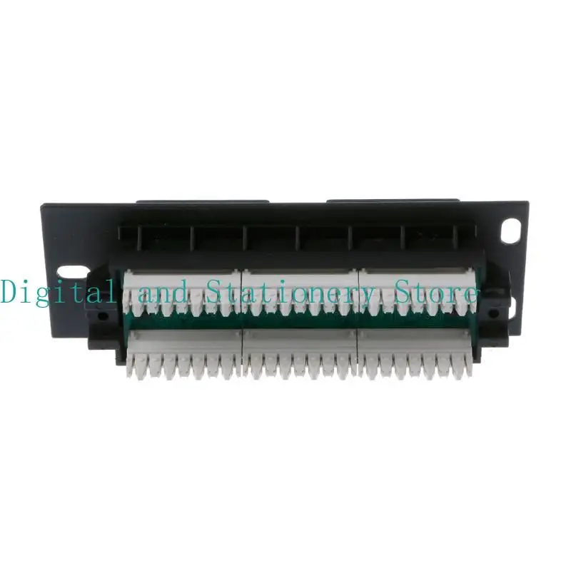 Y1UB 6 Port CAT5e Wallmount Patch Panel 10G Support 1U Patch Panel UTP 19 in